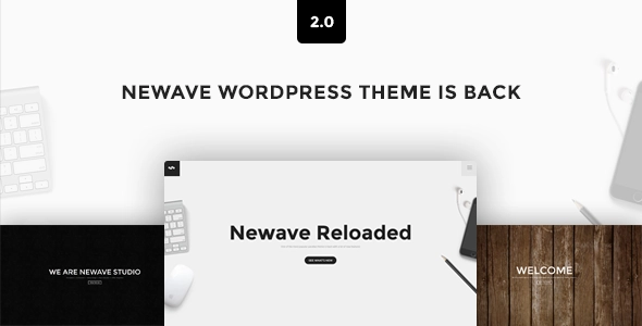 Newave WordPress Responsive One Page Parallax 1.4 GPL Theme