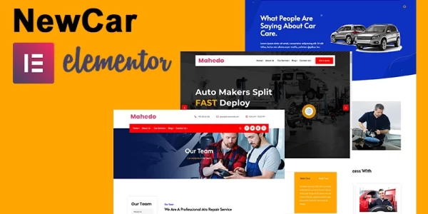 Newcar Car wash and mechanic Elementor WordPress Theme 1.0.0 GPL Theme