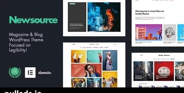 Newsource Multi-Concept Blog Magazine 1.6 GPL Theme