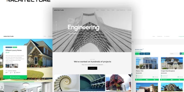 Nexus Architecture and Real Estate WordPress Theme 2.1.1 GPL Theme