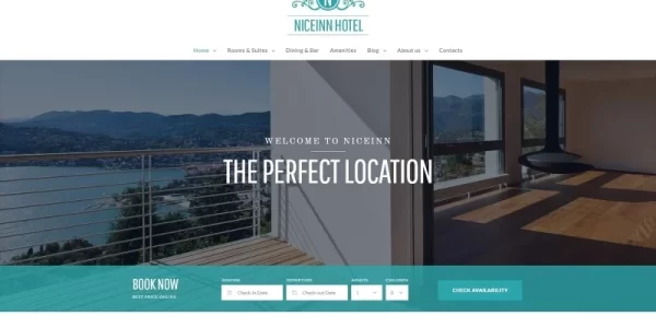 NiceInn Small Hotel Responsive WordPress Theme 1.0.0 GPL Theme