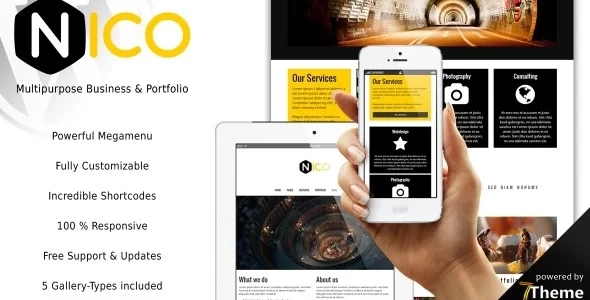 Nico – Multipurpose WordPress Theme 1.11 GPL Theme