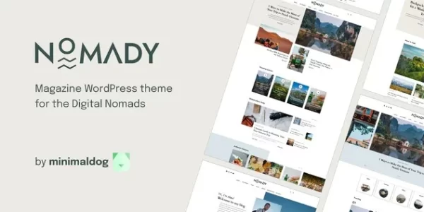 Nomady Magazine Theme for Digital Nomads 1.1.5 GPL Theme