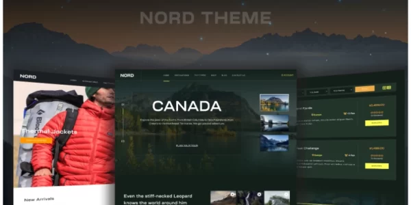 Nord Tours and Travel Woocommerce WordPress Theme 3.0.1 GPL Theme