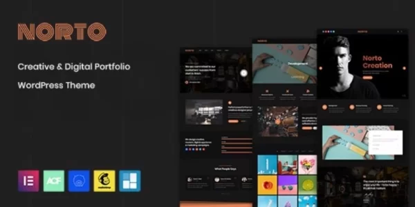 Norto Creative Portfolio WordPress Theme 2.1 GPL Theme