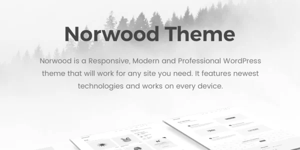 Norwood Minimalist MultiPurpose Portfolio WordPress Theme 1.2.1 GPL Theme