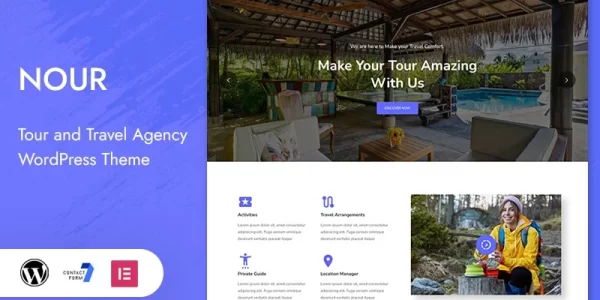 Nour Tour and Travel Digital Agency WordPress Theme 1.0.0 GPL Theme