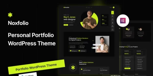 Noxfolio Portfolio Resume WordPress Theme 1.0.1 GPL Theme