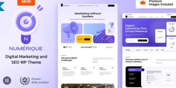 Numérique SEO Digital Marketing WordPress 4.1 GPL Theme