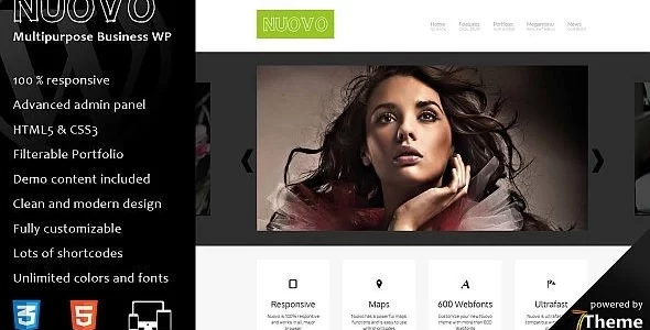 Nuovo – Multipurpose WordPress Theme 1.1 GPL Theme