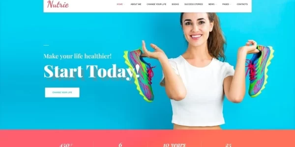 Nutrie Health Coach WordPress Theme 1.0.0 GPL Theme