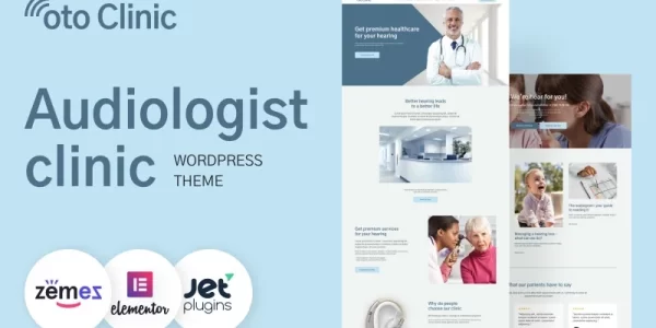 OTO Clinic ENT Specialist WordPress Theme 1.0.0 GPL Theme