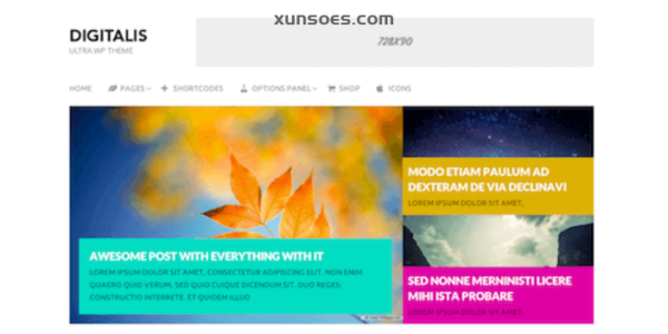 Digitalis – WordPress Theme 1.2.1 GPL Theme
