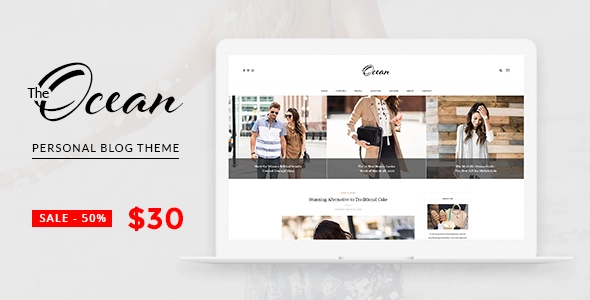 Ocean Exquisite WordPress Blog 1.1 GPL Theme