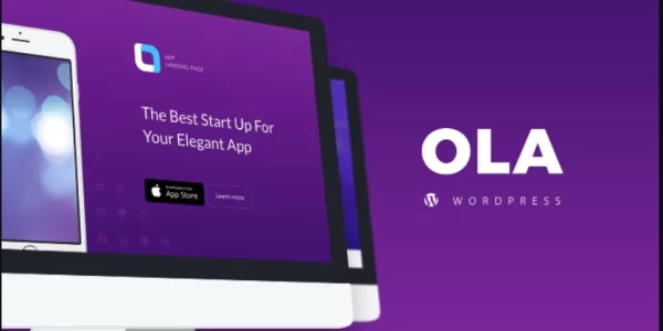 Ola Multipurpose App Landing Page WordPressTheme 1.0.0 GPL Theme