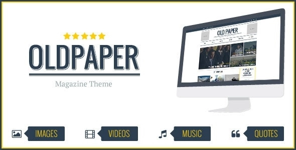 OldPaper Ultimate Magazine Blog Theme 1.7.0 GPL Theme