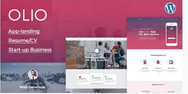 Olio One Page 2.2 GPL Theme