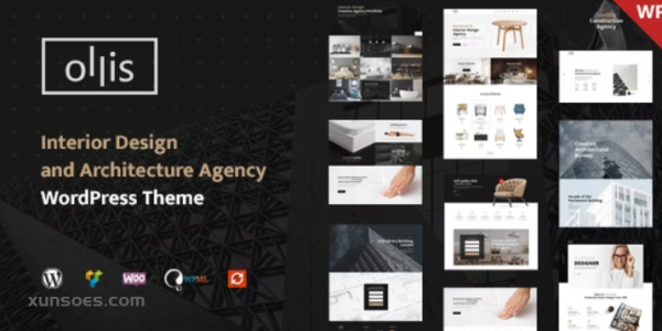 Ollis Architecture Agency Interior Design WordPress Theme 1.3.4 GPL Theme