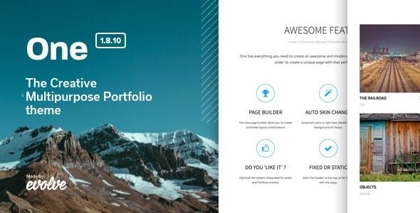 One The Creative Multipurpose Portfolio theme 1.8.10 GPL Theme