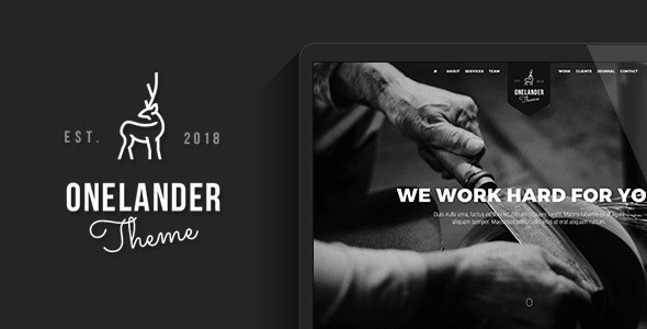 OneLander | Creative Landing Page WordPress Theme 2.4.13 GPL Theme
