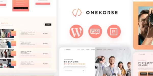 Onekorse – LMS Education Theme 1.0.2 GPL Theme