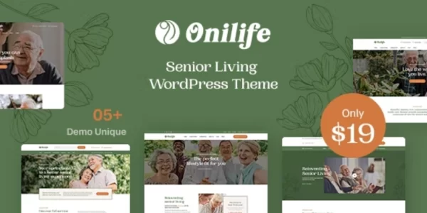 Onilife Senior Living WordPress Theme 1.1.1 GPL Theme