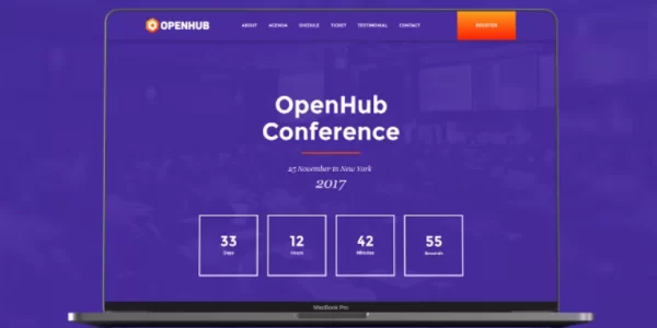OpenHub Events Conference 1.5 GPL Theme