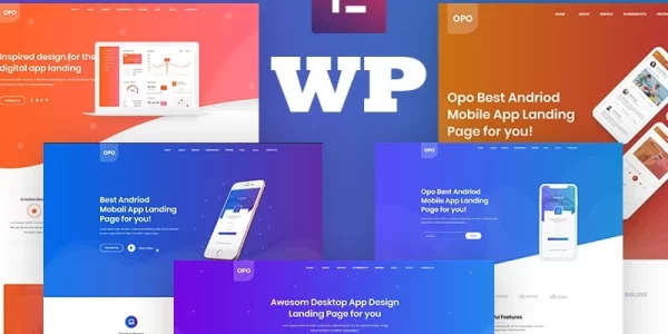 Opo Creative App, Software, Web App And Startup Tech Company WordPress Theme 1.5.1 GPL Theme