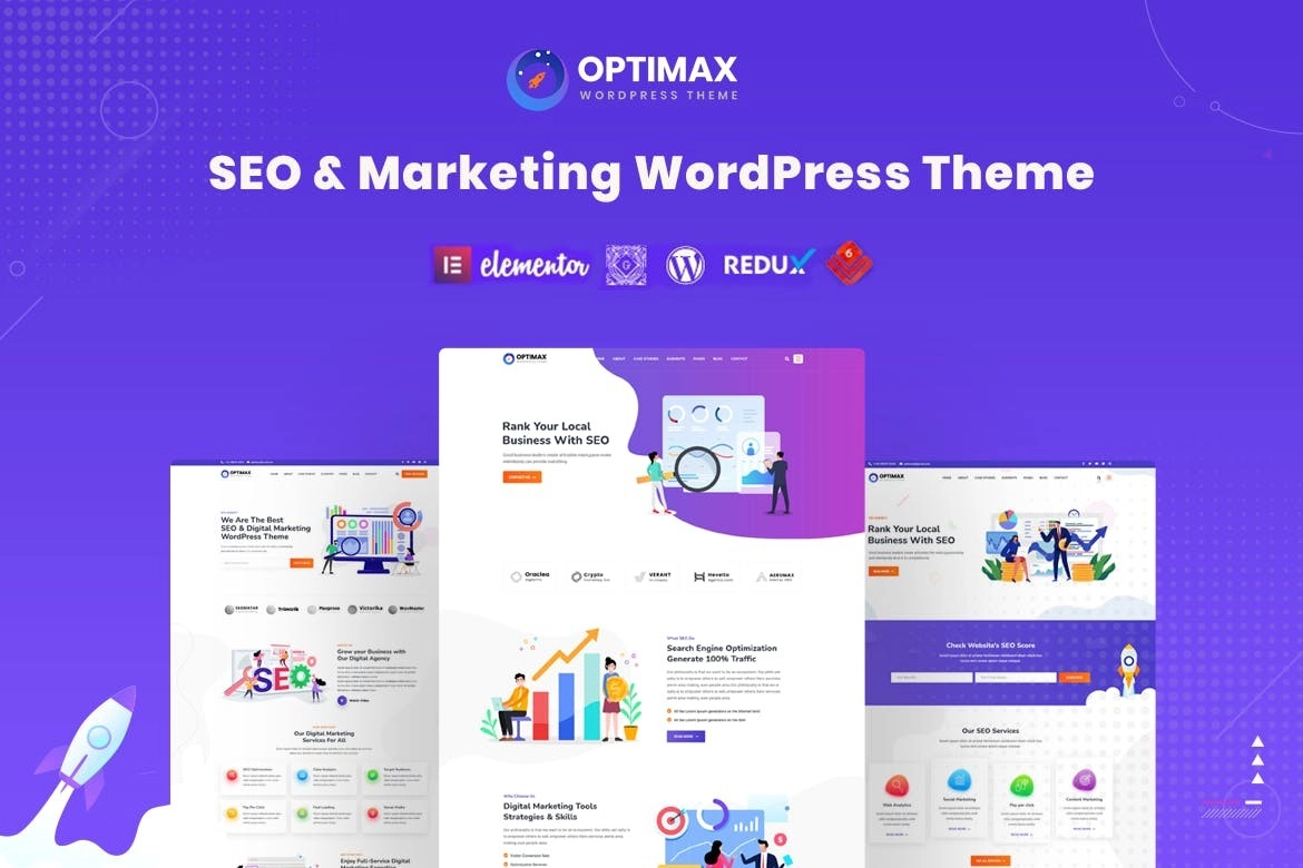 Optimax SEO Marketing WordPress Theme 1.9 GPL Theme