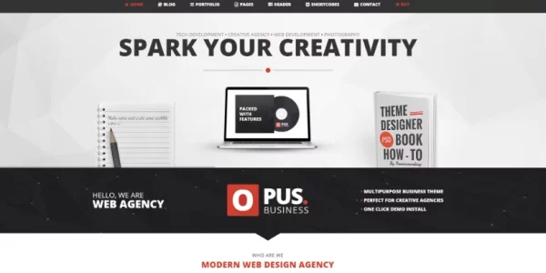 Opus Multipurpose Business WordPress Theme 1.7 GPL Theme
