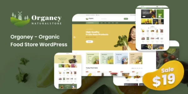 Organey Organic Food WooCommerce WordPress Theme 1.5.1 GPL Theme