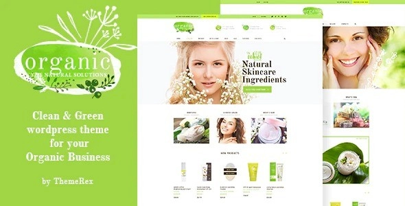 Organic Beauty Store Natural Cosmetics WordPress Theme 1.4.5 GPL Theme