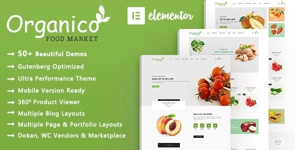 Organico | Organic Food WooCommerce WordPress Theme 2.1.2 GPL Theme