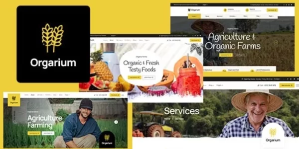 Orgarium Agriculture Organic Farm WordPress Theme 1.0.7 GPL Theme
