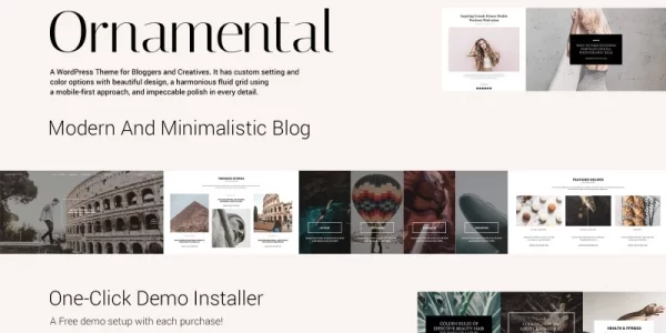 Ornamental Multi-Concept Responsive Blog WordPress Theme 1.0.0 GPL Theme