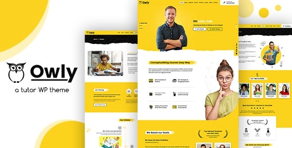 Owly Tutoring eLearning WP Theme 2.4 GPL Theme