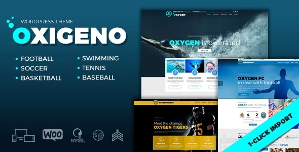 Oxigeno – Sports Club Team 1.3.9 GPL Theme