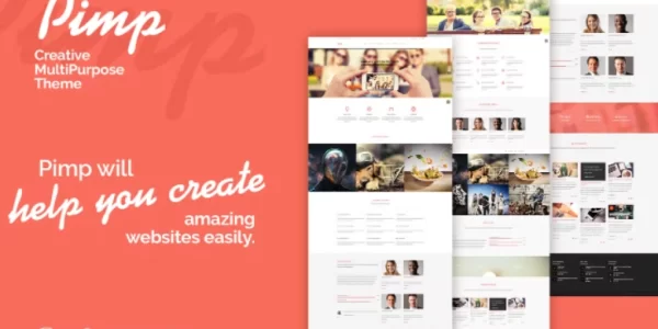 PIMP Creative MultiPurpose Theme 1.7 GPL Theme