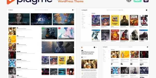 PLAYME Video Games News WordPress Theme 1.0.8 GPL Theme