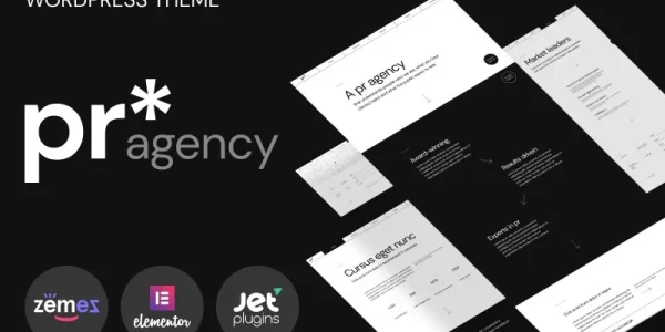 PR Agency PR Agency Elementor-based WordPress Theme 1.0.1 GPL Theme