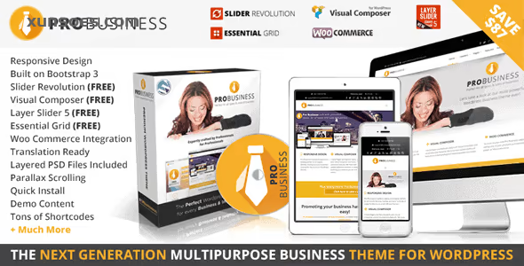 PRO Business Responsive Multi-Purpose Theme 2.6.2 GPL Theme