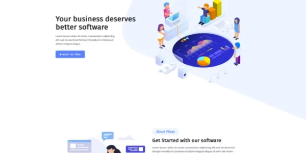 PXaas App Software Landing Page Theme 1.0.7 GPL Theme