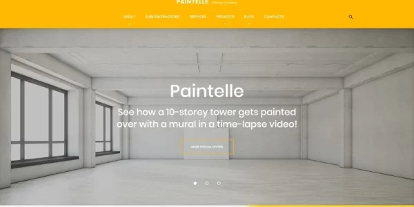 Paintelle Painting Company WordPress Theme 1.0.0 GPL Theme