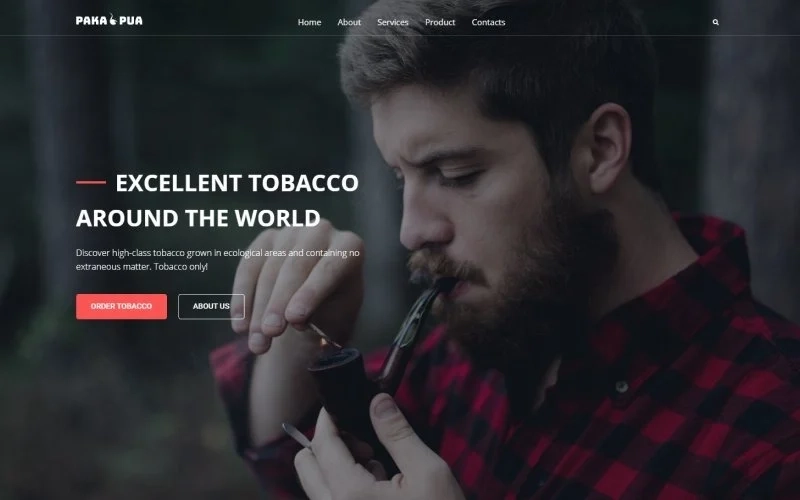Pakapua Tobacco Company WordPress Theme 1.0.0 GPL Theme