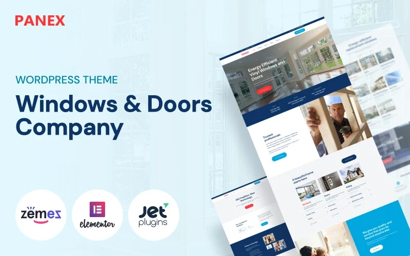 Panex Windows and Doors WordPress Theme 1.0.1 GPL Theme