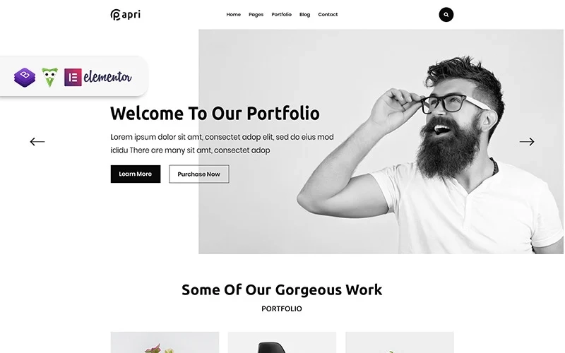 Papri Portfolio Creative WordPress Theme 1.0.1 GPL Theme