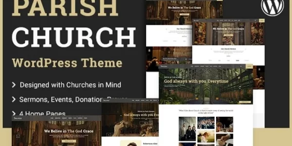 Parish | Church and Temple WordPress Theme 1.3.4 GPL Theme