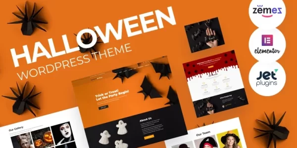 PartyMaker Halloween WordPress Theme 1.0.1 GPL Theme