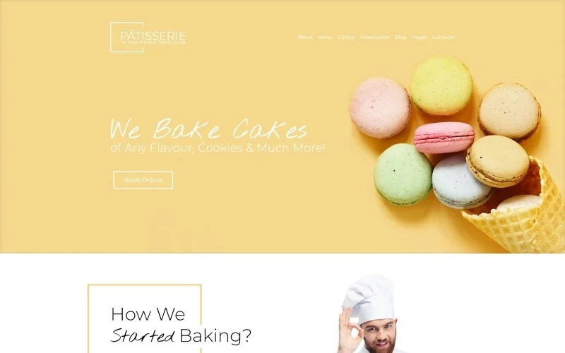Patisserie Cakery Responsive WordPress Theme 1.0.0 GPL Theme