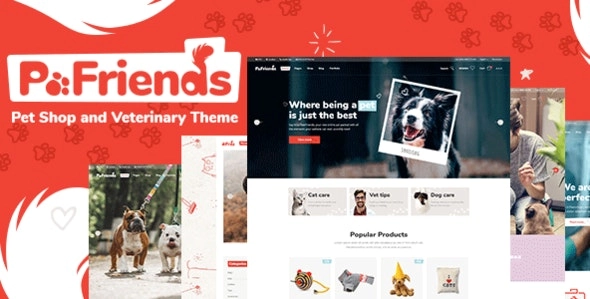 PawFriends Pet Shop and Veterinary Theme 1.3 GPL Theme